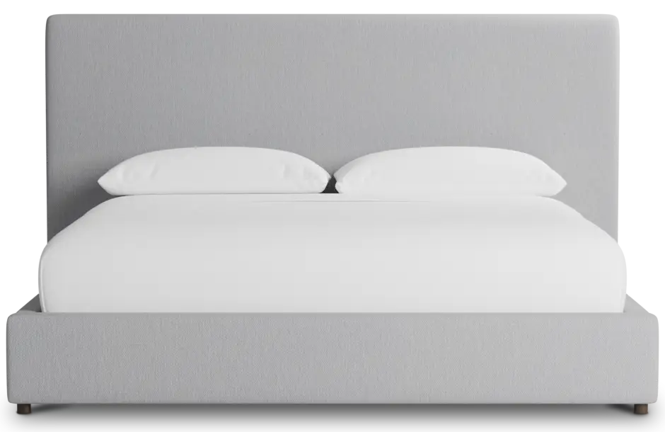 Grayton Delray Light Gray 54" Upholstered Platform Bed Grayton Delray Light Gray 54" Upholstered Platform Bed