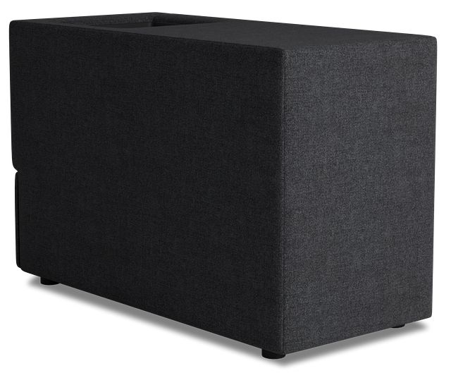 Citymod Dark Gray Fabric Itable Media Console With Storage Drawer