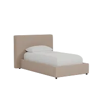 Grayton Joya Beige 44" Upholstered Platform Bed