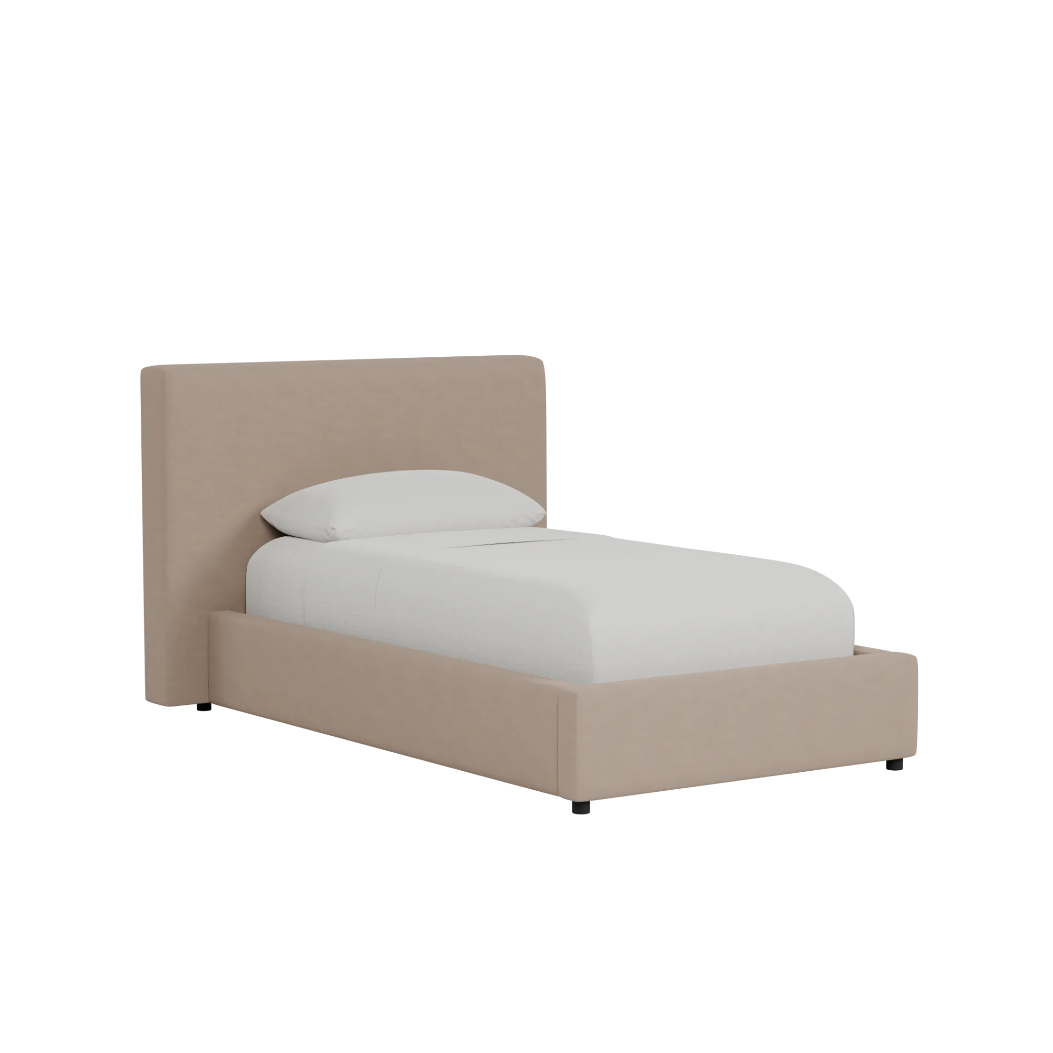 Grayton Joya Beige 44" Upholstered Platform Bed