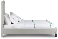 Whitney Taupe Uph Platform Bed