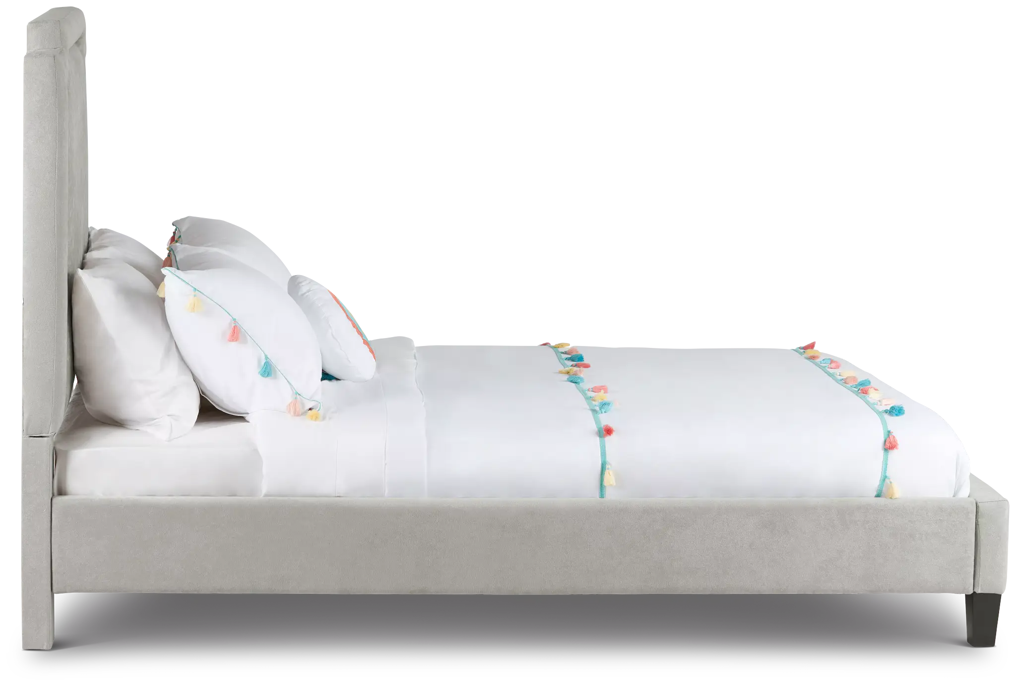 Whitney Taupe Uph Platform Bed Whitney Taupe Uph Platform Bed