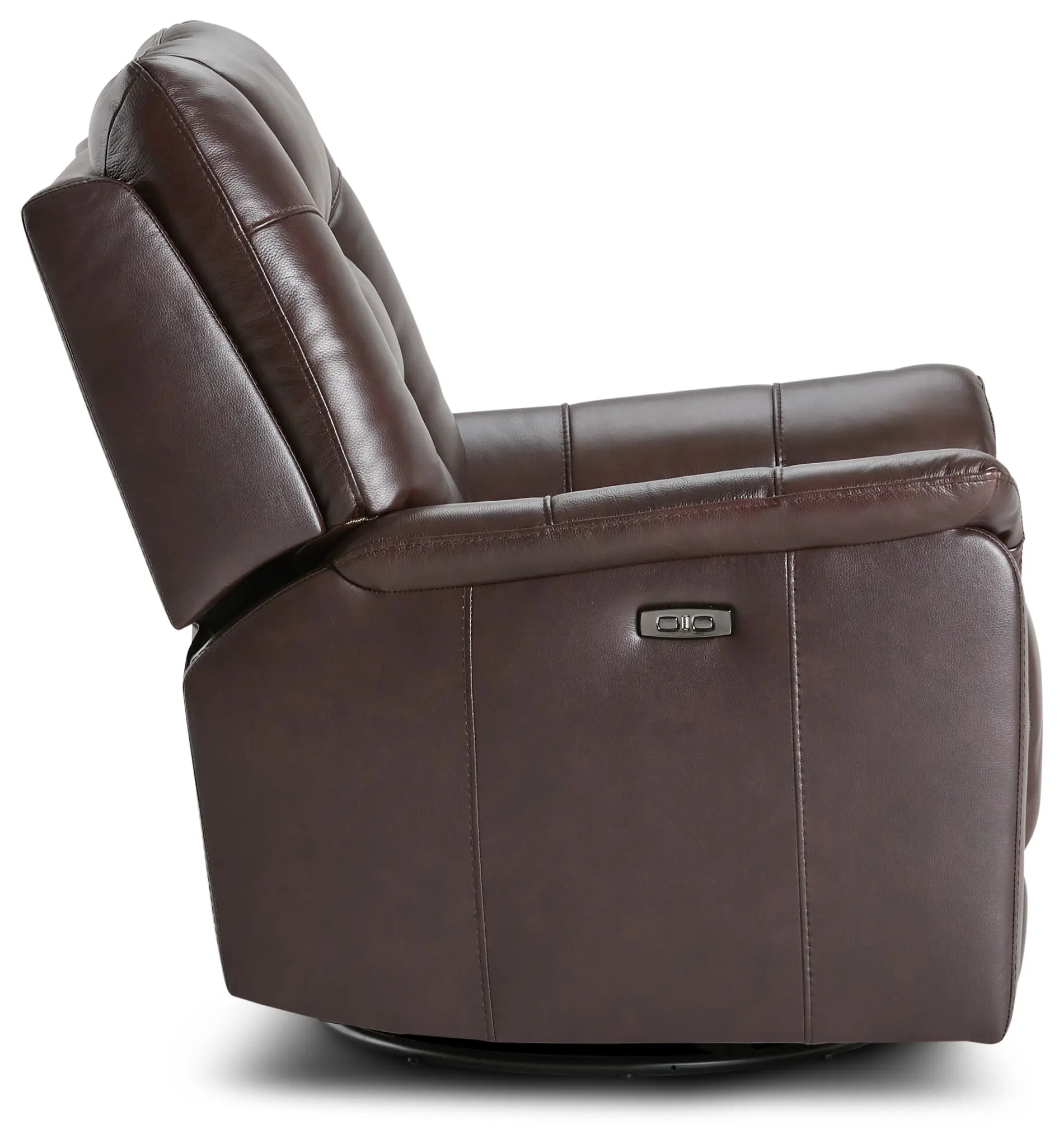 Owen Brown Leather Power Glider Recliner With Power Headrest Owen Brown Leather Power Glider Recliner With Power Headrest