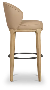 Libby Taupemicro 30" Upholstered Barstool