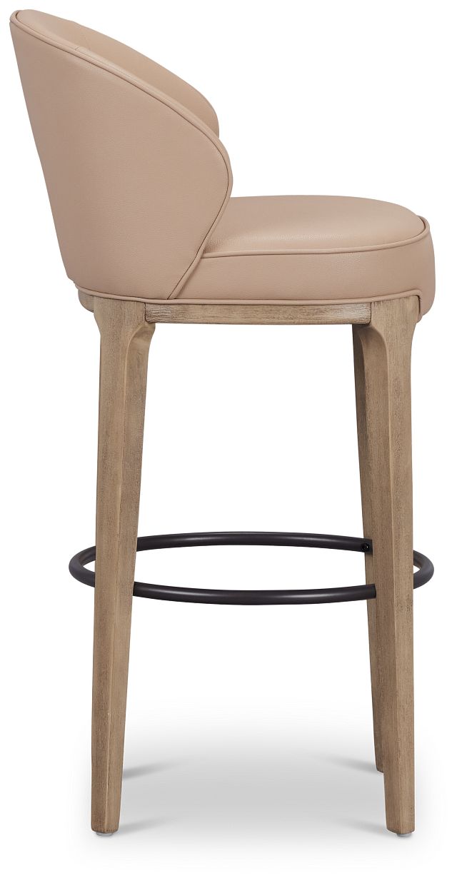 Libby Taupemicro 30" Upholstered Barstool