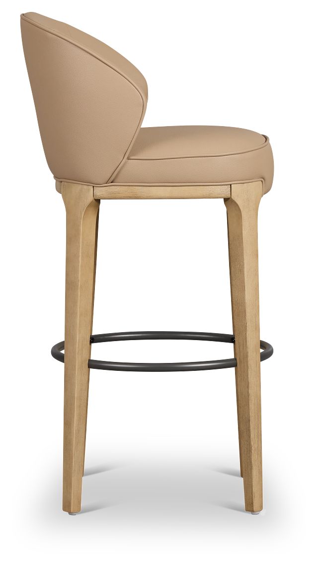 Libby Taupemicro 30" Upholstered Barstool