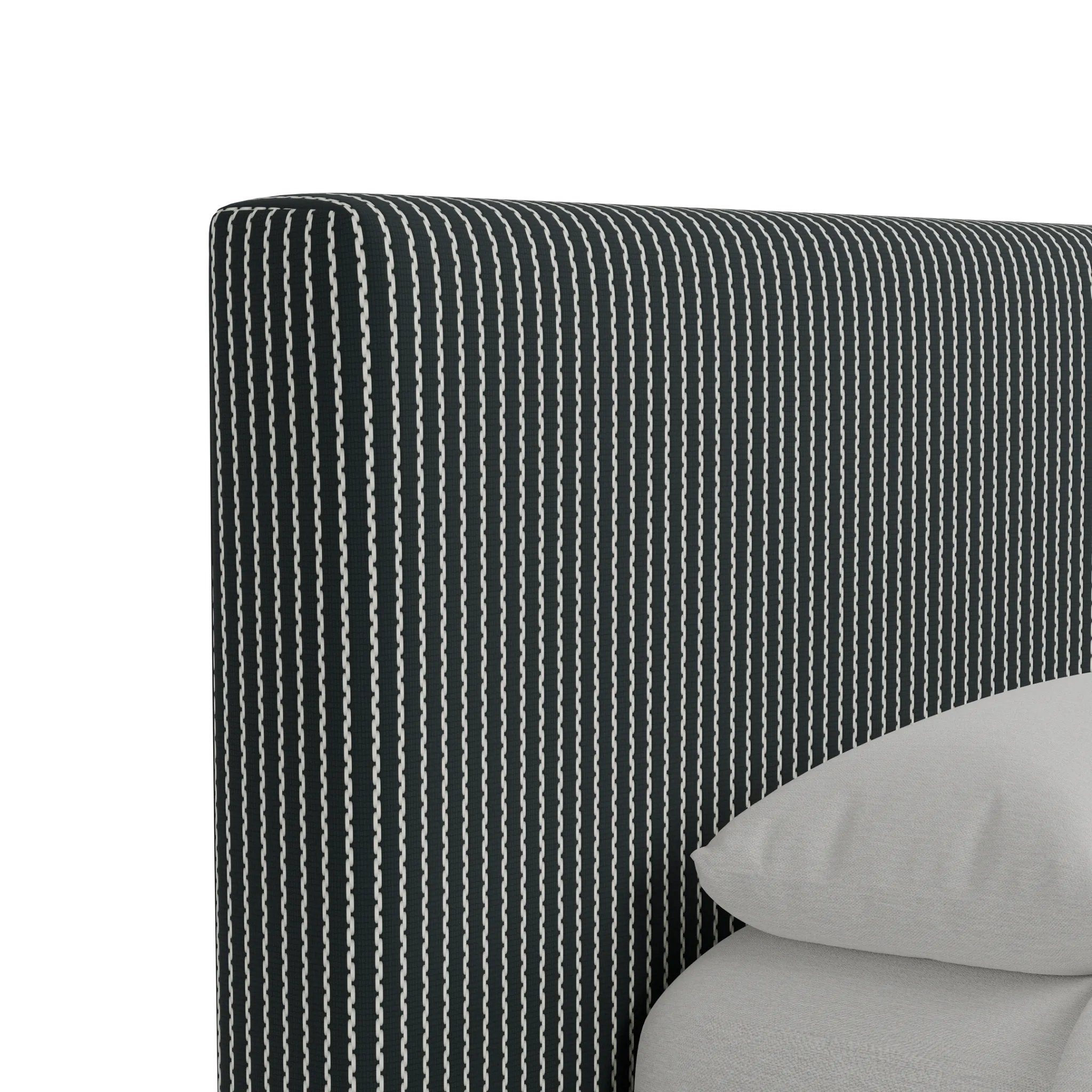 Grayton Lucy Navy 44" Upholstered Platform Bed