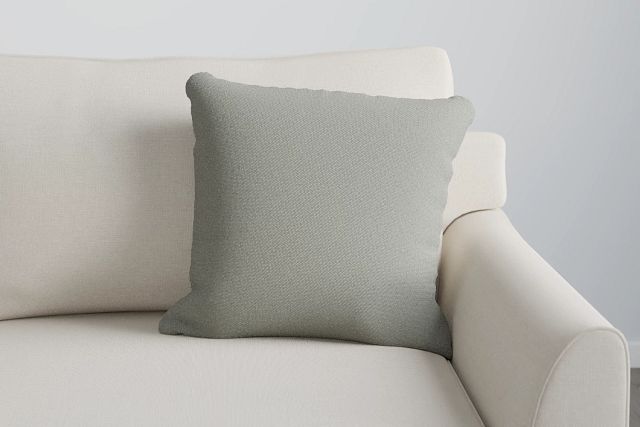Delray Pewter 20" Accent Pillow
