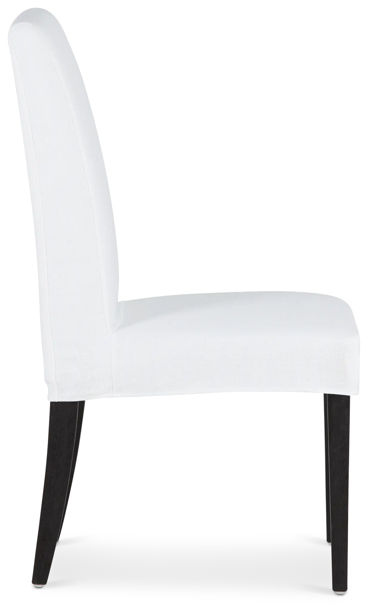Destination White Short Slipcover Chair With Dark-tone Leg Destination White Short Slipcover Chair With Dark-tone Leg