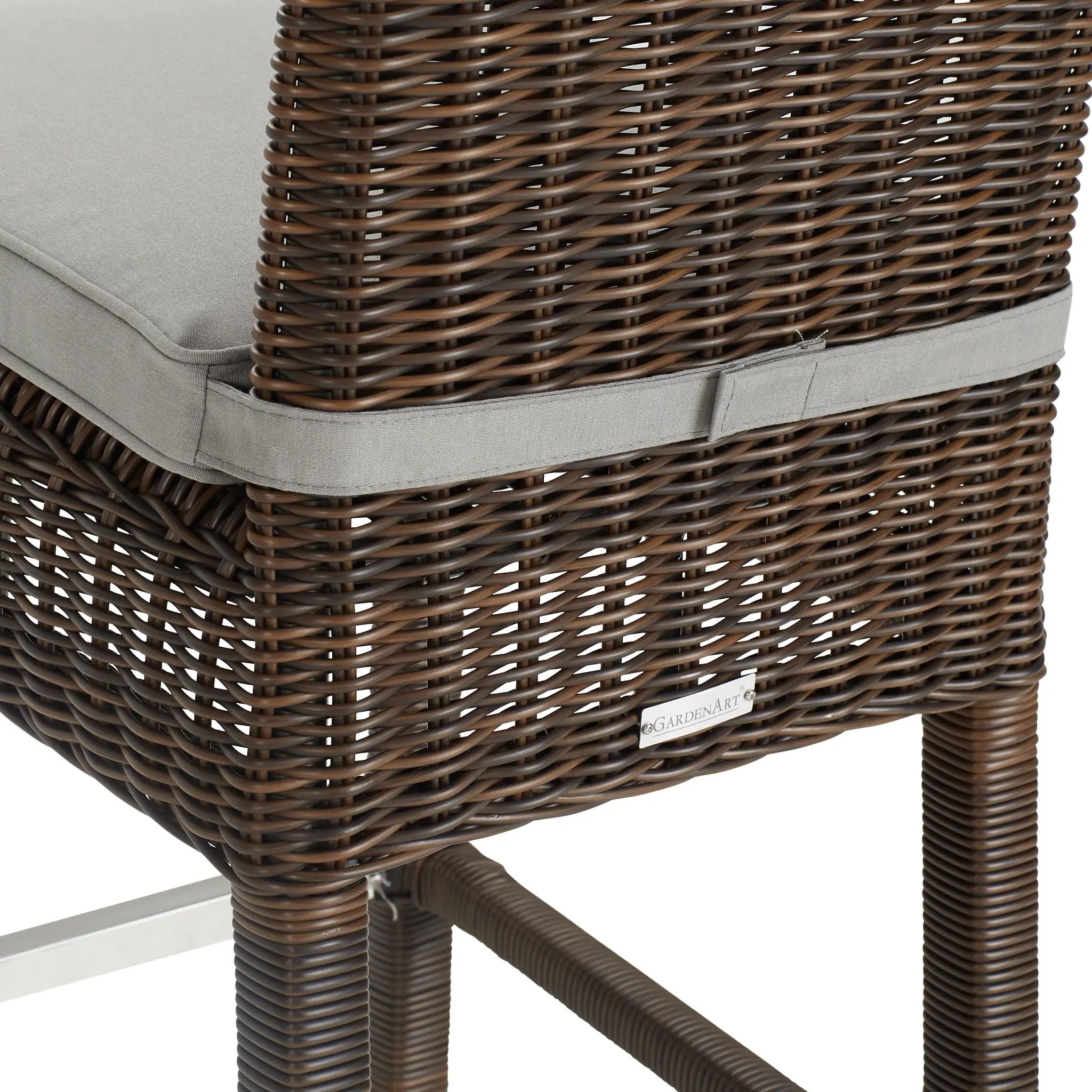 Canyon Dark Brown Gray Woven 30" Barstool Canyon Dark Brown Gray Woven 30" Barstool