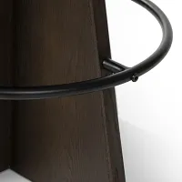Stam Taupebackless 24" Upholstered Swivel Barstool
