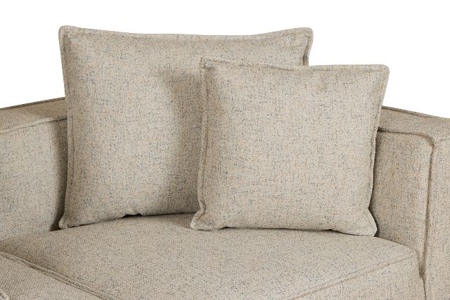 Tatum Beige Fabric 3 Piece Modular Sofa