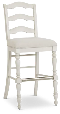 Savannah Ivory 30" Upholstered Barstool