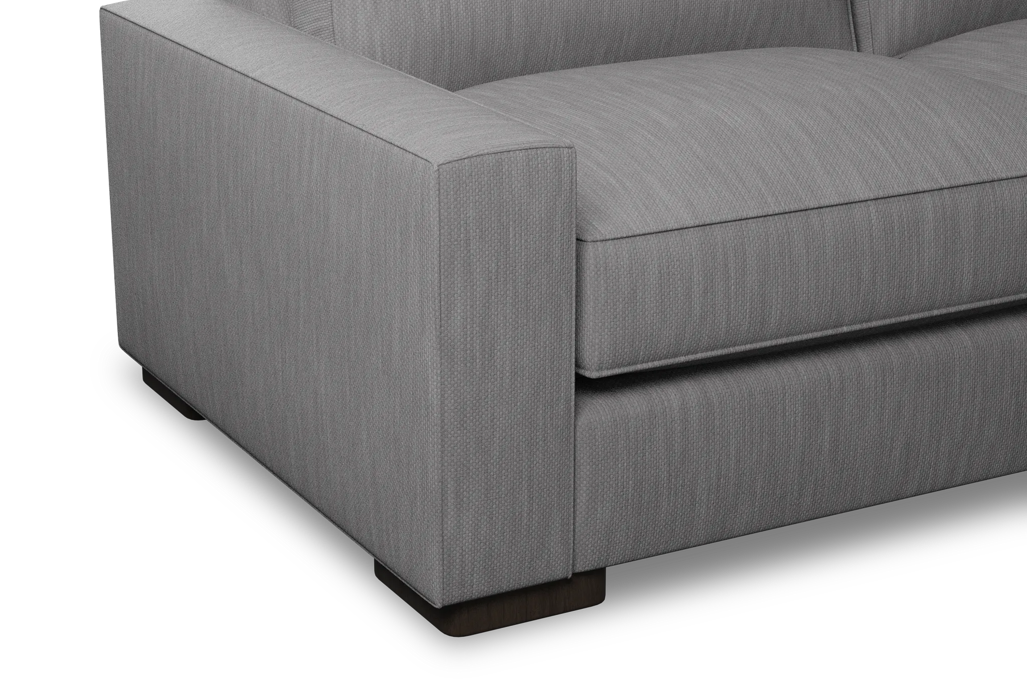 Edgewater Revenue Gray 84" Sofa W/ 2 Cushions