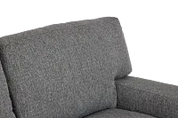 Veronica 104" Dark Gray Down Sofa