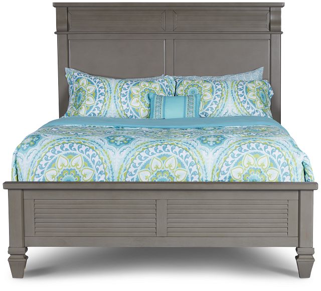 Marina Gray Panel Bed