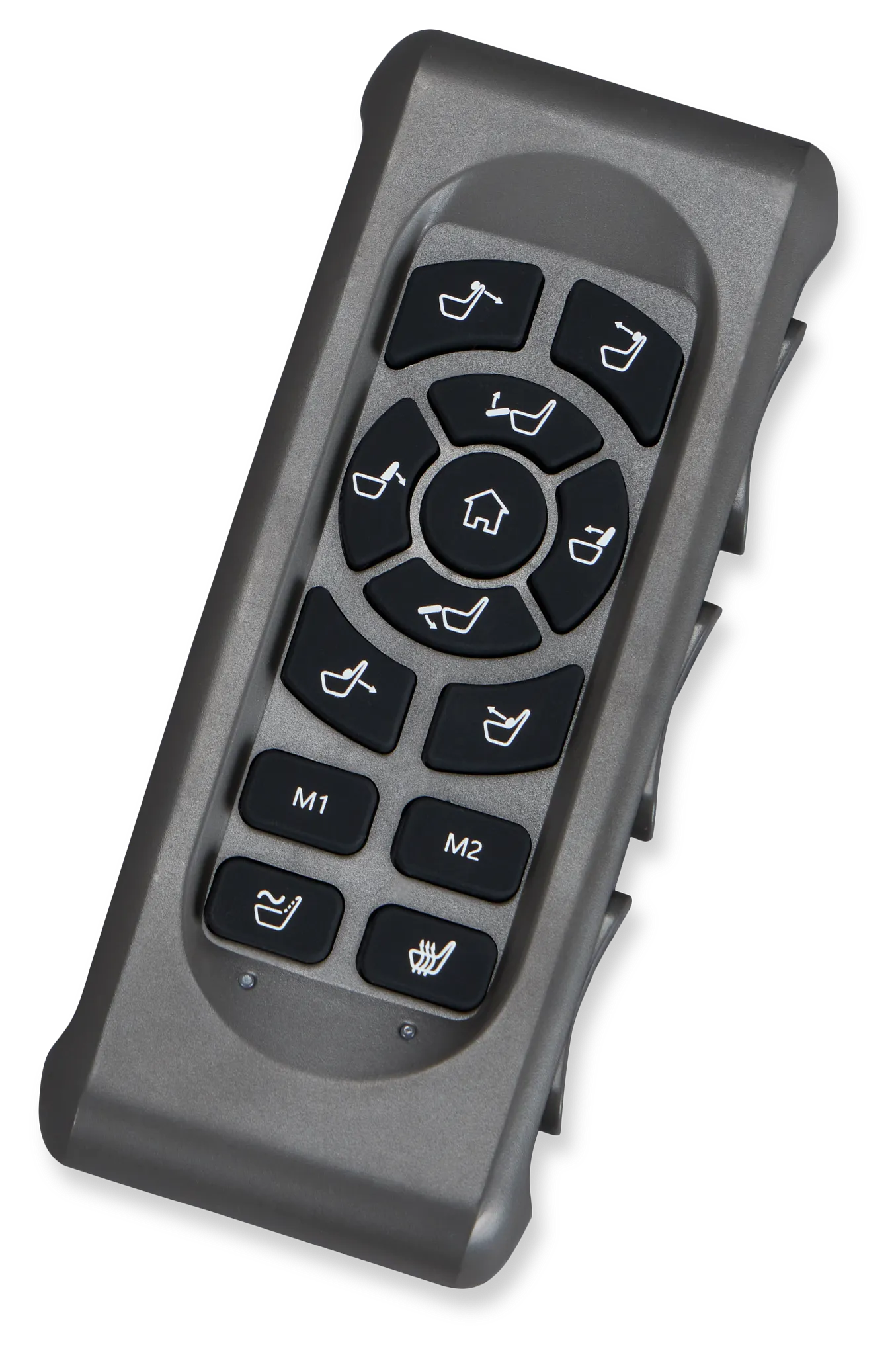 Preston Gray Fabric Power Recliner With Heat And Massage