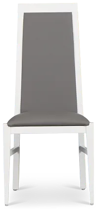 Modena White Upholstered Side Chair