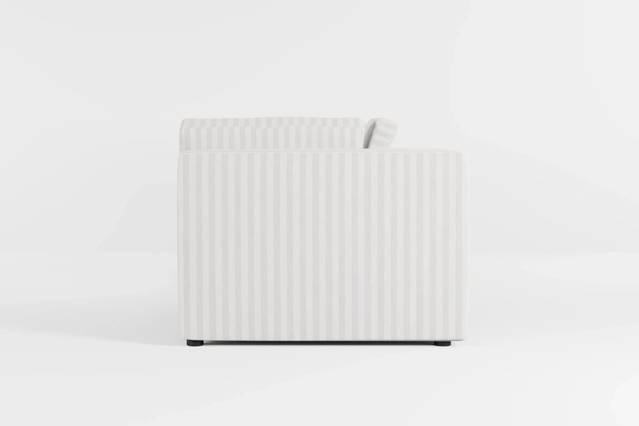 Destin Sea Lane Light Gray Fabric 3-piece Modular Sofa