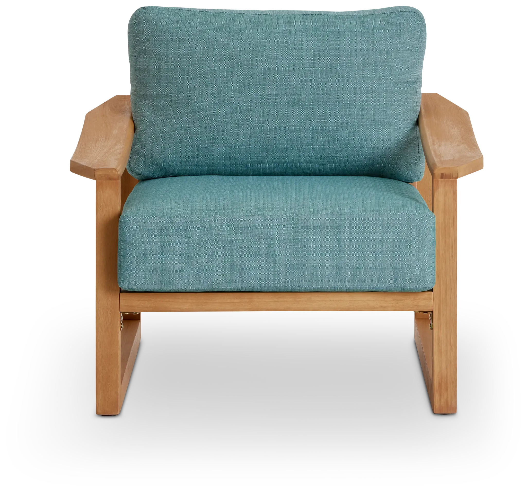 Tobago Light Tone Chair With Teal Cushion Tobago Light Tone Chair With Teal Cushion
