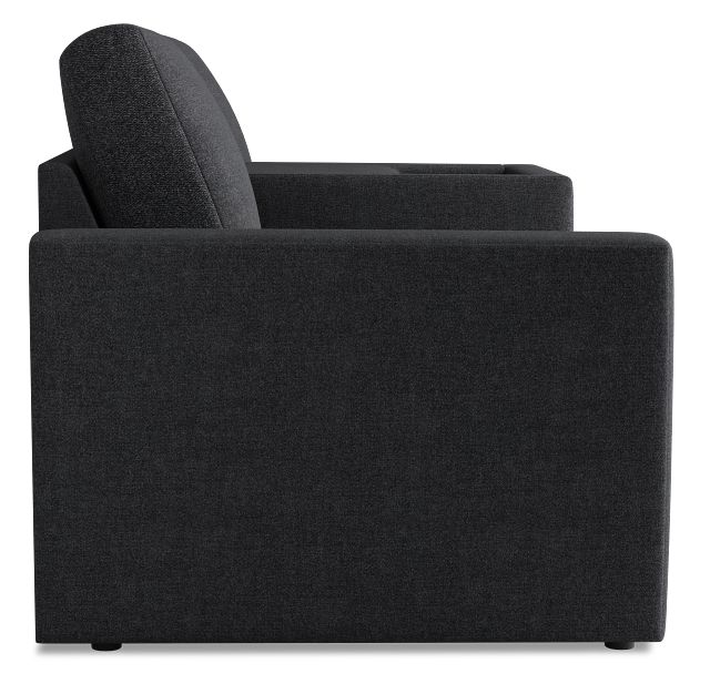 Citymod Dark Gray Fabric 3-piece Modular Sofa With Media Console