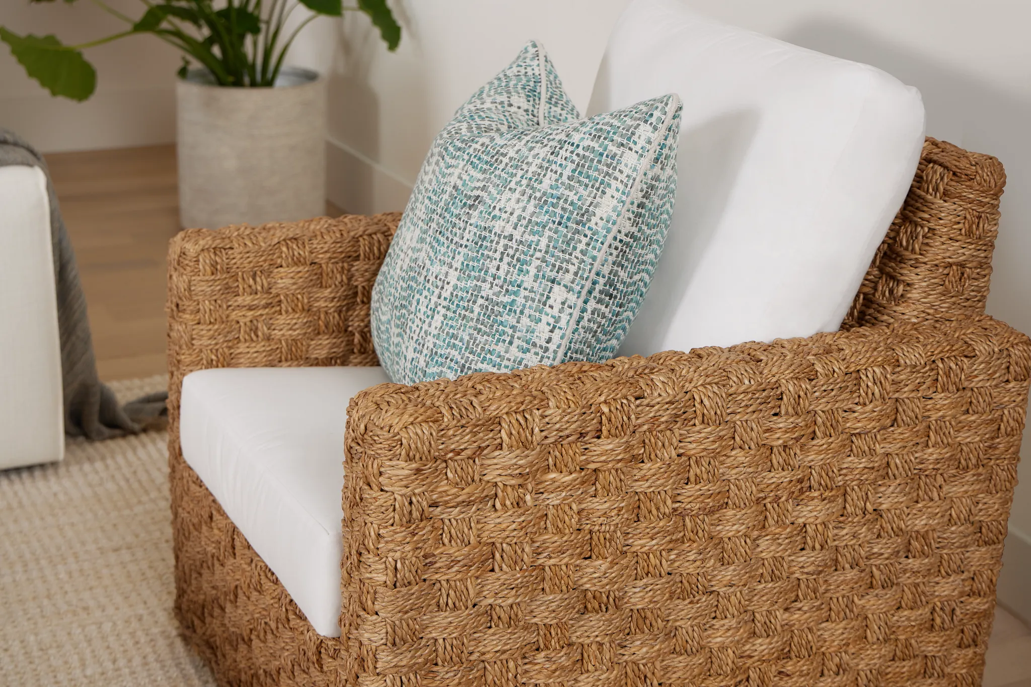 Napili Light Tone Woven Accent Chair