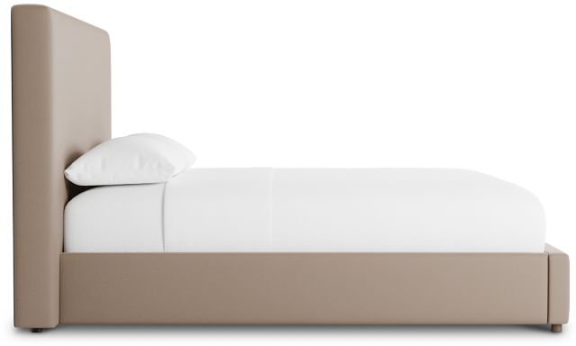 Grayton Joya Beige 54" Upholstered Platform Bed