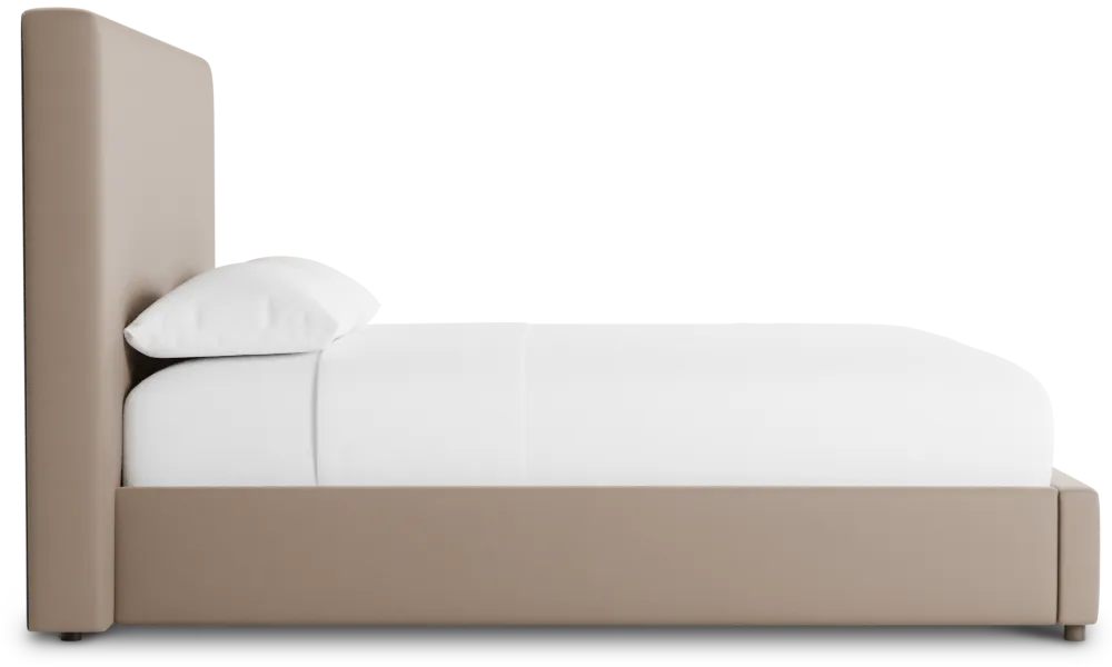 Grayton Joya Beige 54" Upholstered Platform Bed