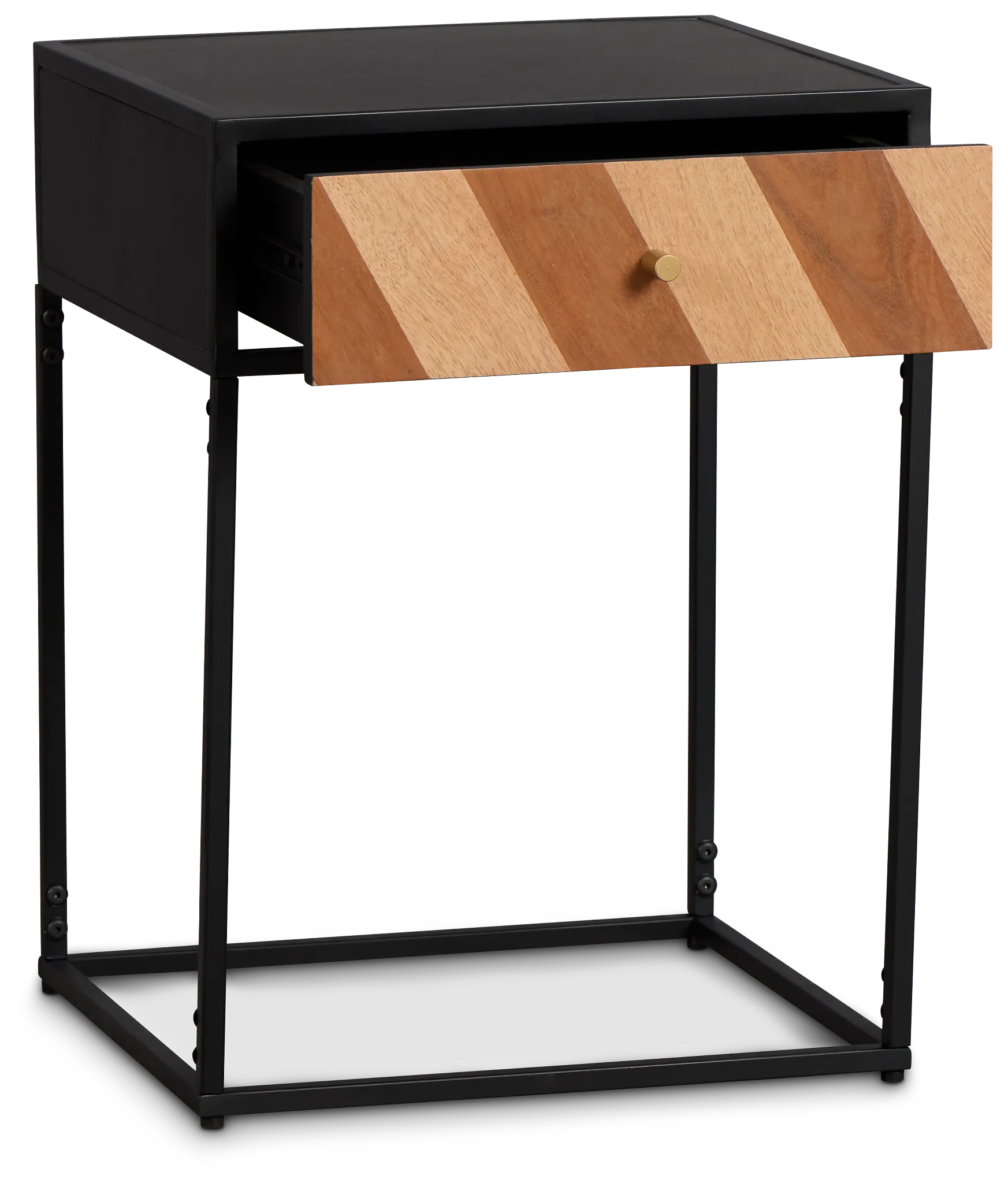 Fifer Black Accent Table