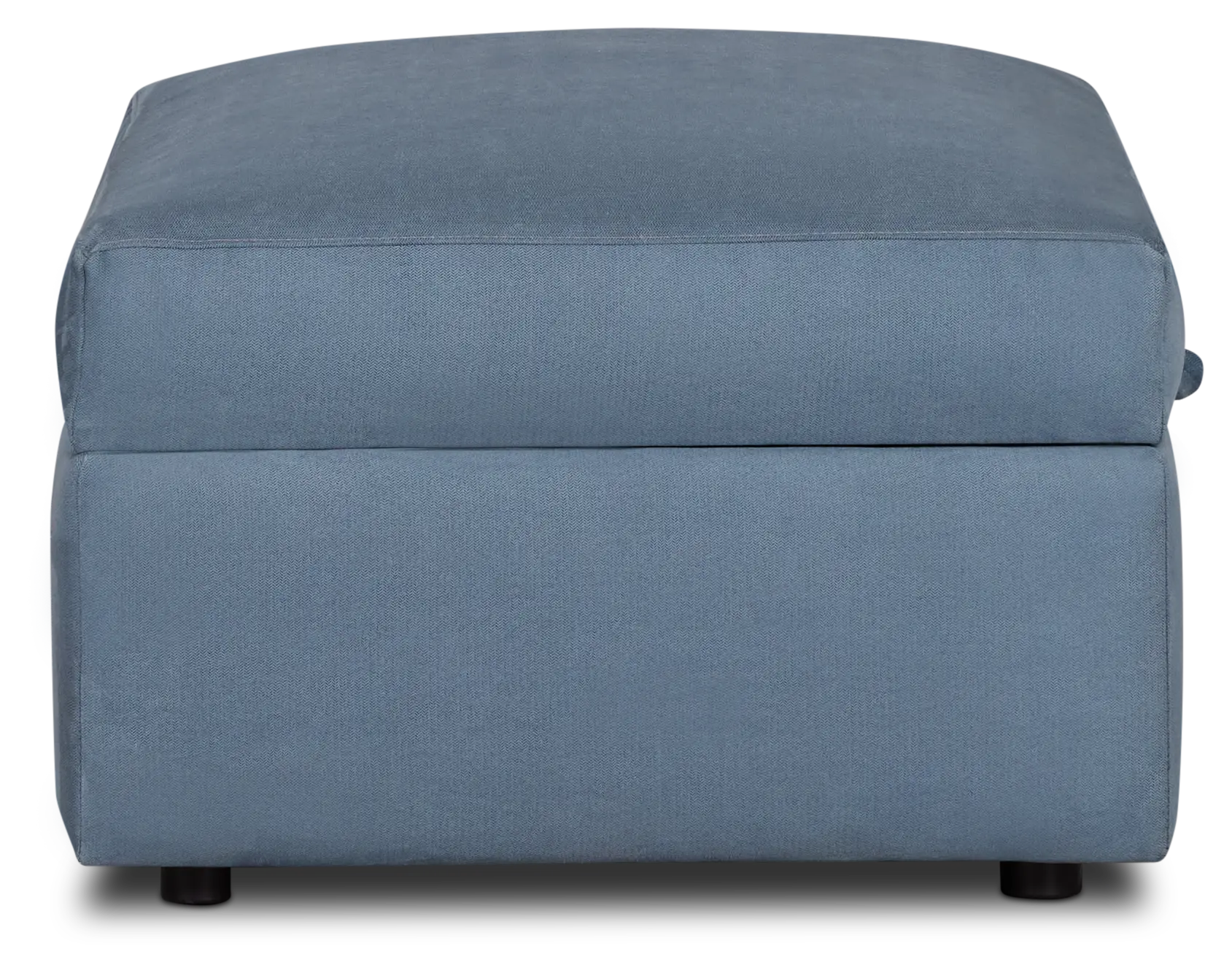 Hudson Blue Fabric Storage Ottoman Hudson Blue Fabric Storage Ottoman
