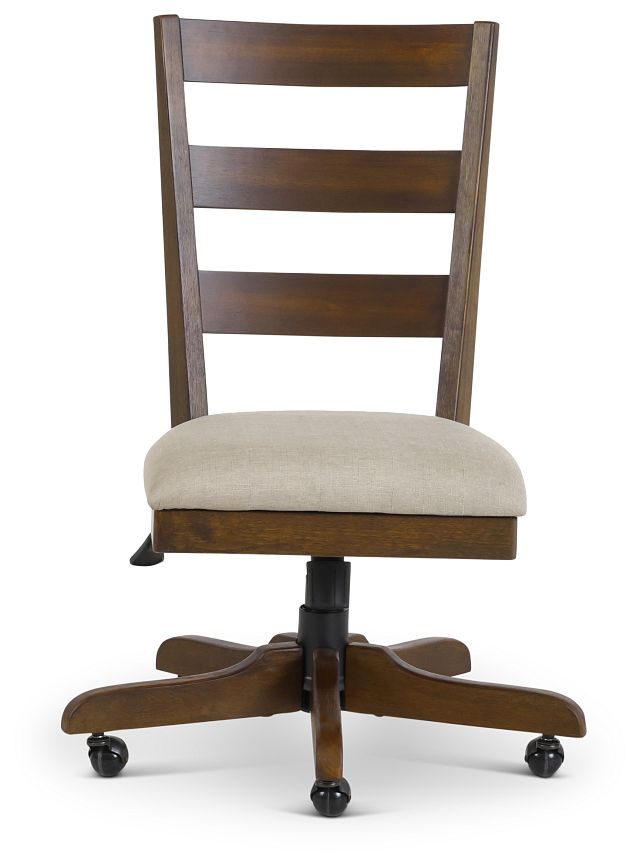 Vista Mid Tone Wood Desk Chair