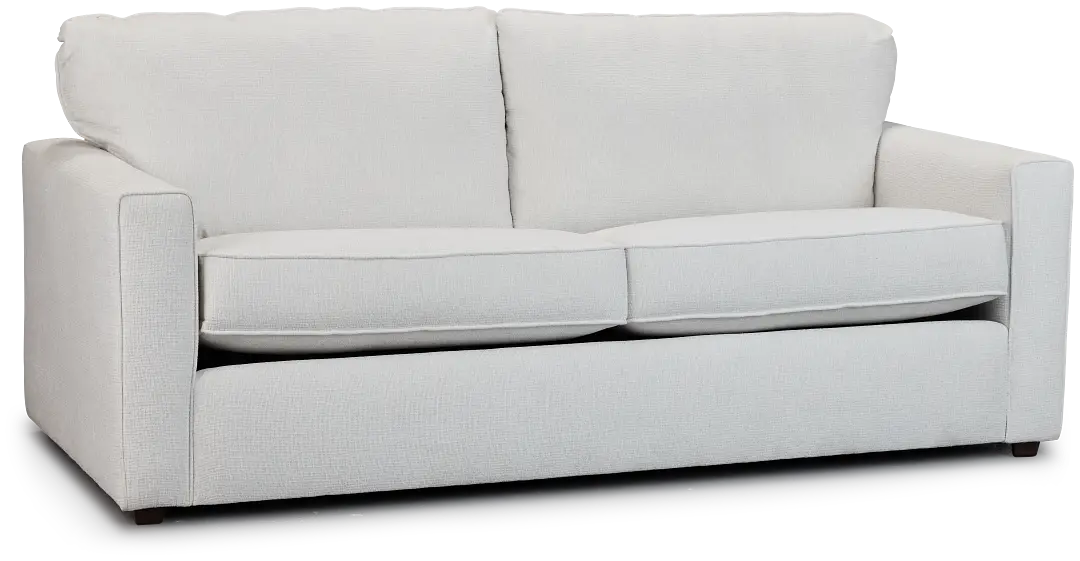Avalon White Fabric Memory Foam Sleeper Avalon White Fabric Memory Foam Sleeper