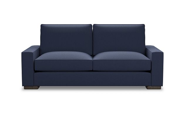 Edgewater Peyton Dark Blue 84" Sofa W/ 2 Cushions