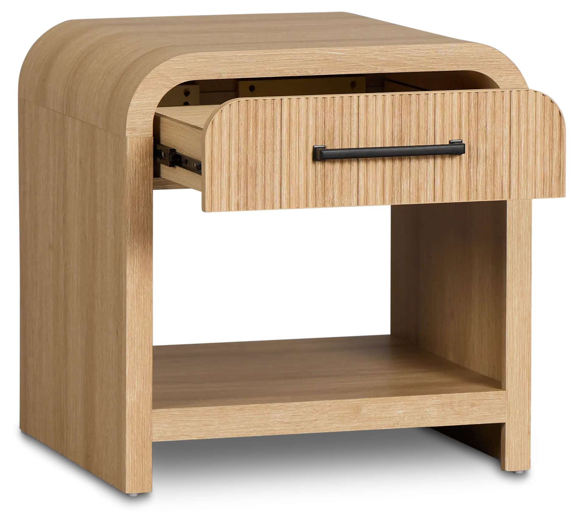 Lyndie Light Tone Drawer Square End Table Lyndie Light Tone Drawer Square End Table