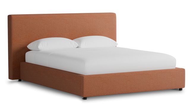 Grayton Sutton Orange 44" Upholstered Platform Bed