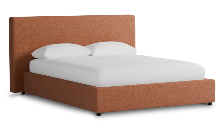 Grayton Sutton Orange 44" Upholstered Platform Bed