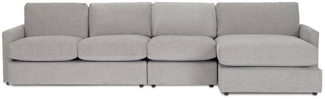 Noah Gray Fabric Small Right Chaise Sectional