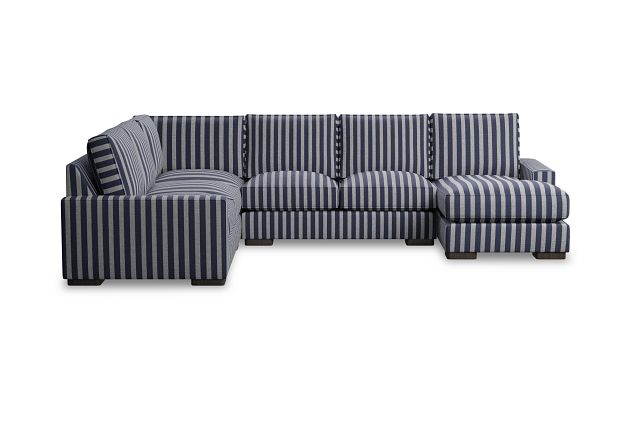 Edgewater Sea Lane Navy Medium Right Chaise Sectional