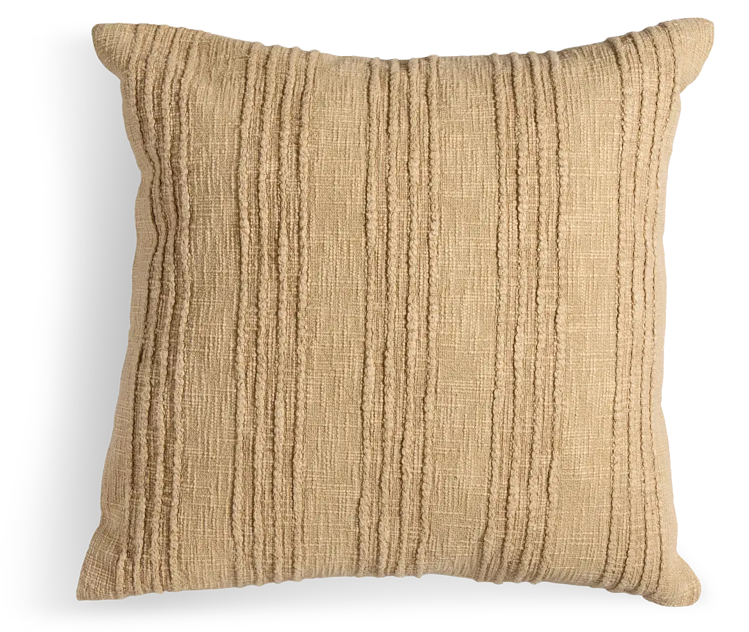 Gratise Beige 22" Square Accent Pillow Gratise Beige 22" Square Accent Pillow