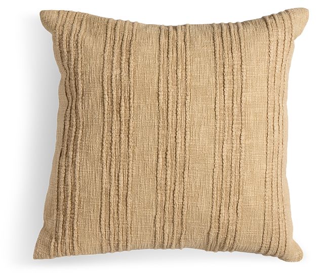 Gratise Beige 22" Square Accent Pillow