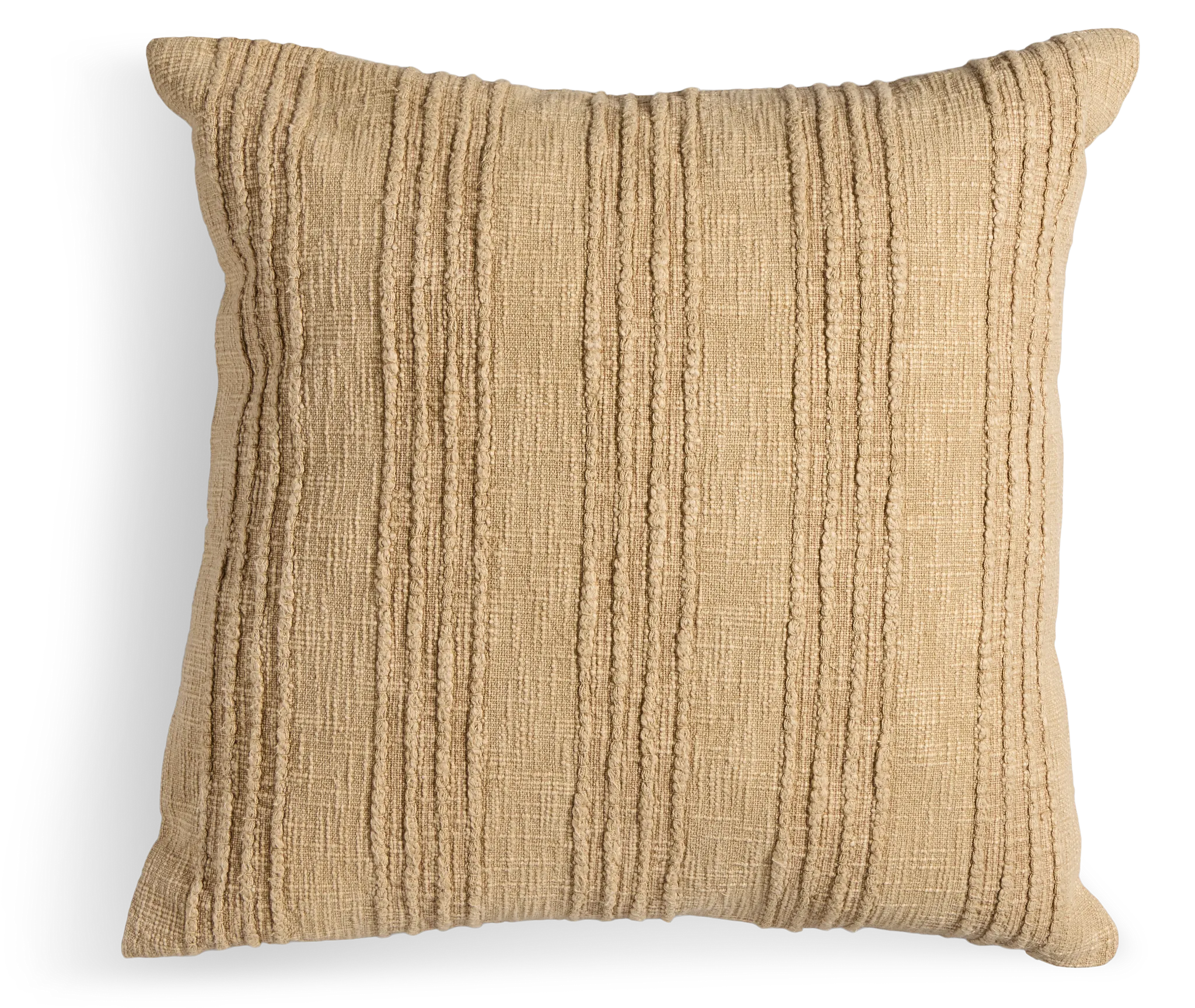 Gratise Beige 22" Square Accent Pillow