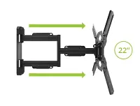 Kanto Ps300 Mount 26"-60" Black Full Motion Tv Wall Mount