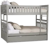 Charleston Gray Trundle Bunk Bed