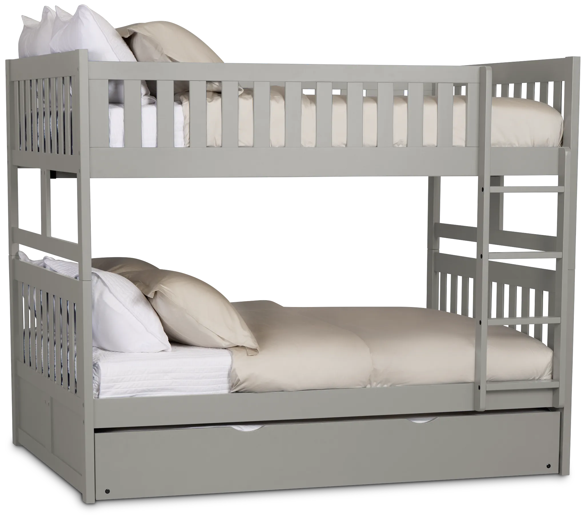 Charleston Gray Trundle Bunk Bed