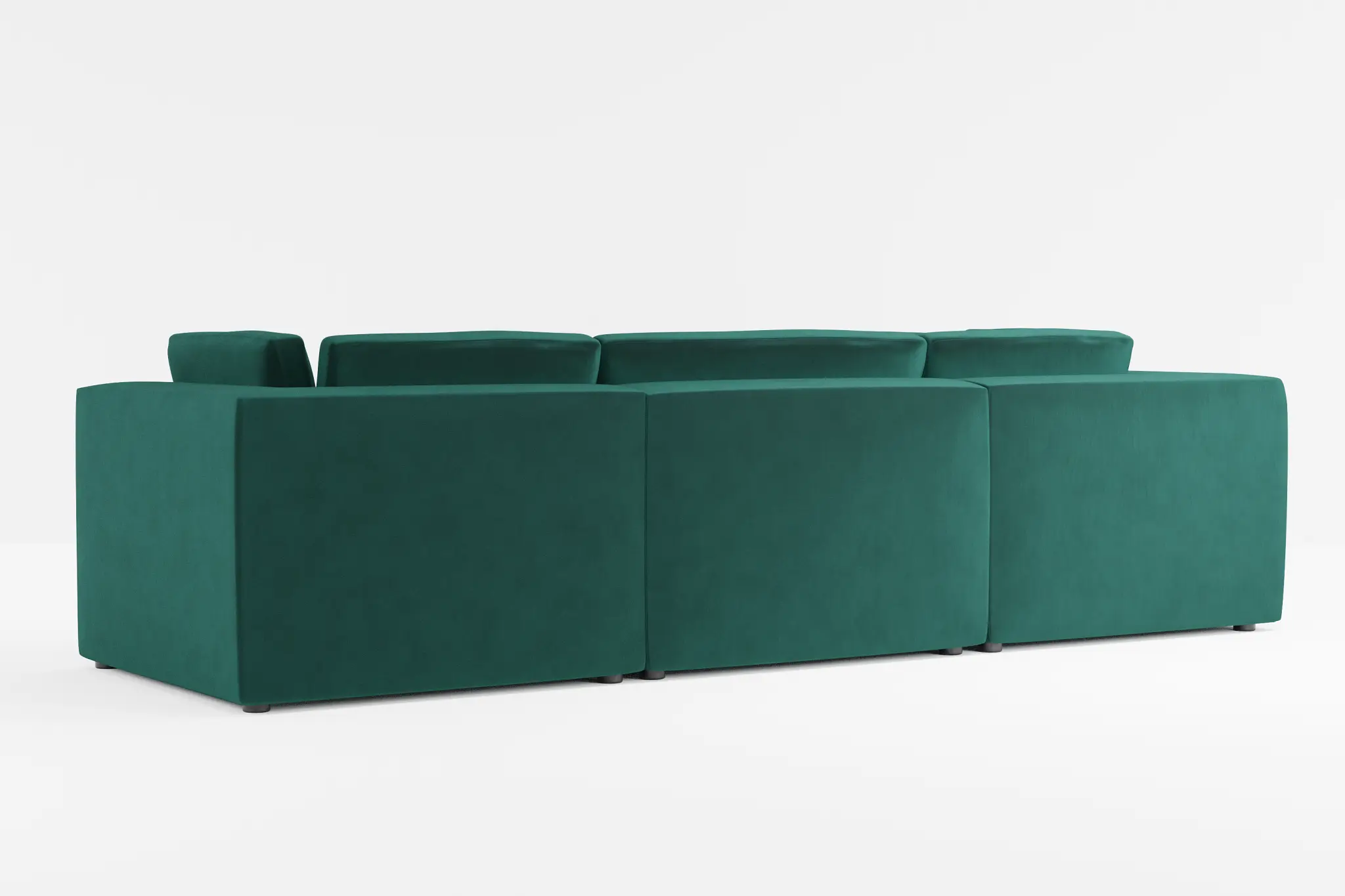 Destin Joya Green Velvet 5pc Bumper Sectional Destin Joya Green Velvet 5pc Bumper Sectional