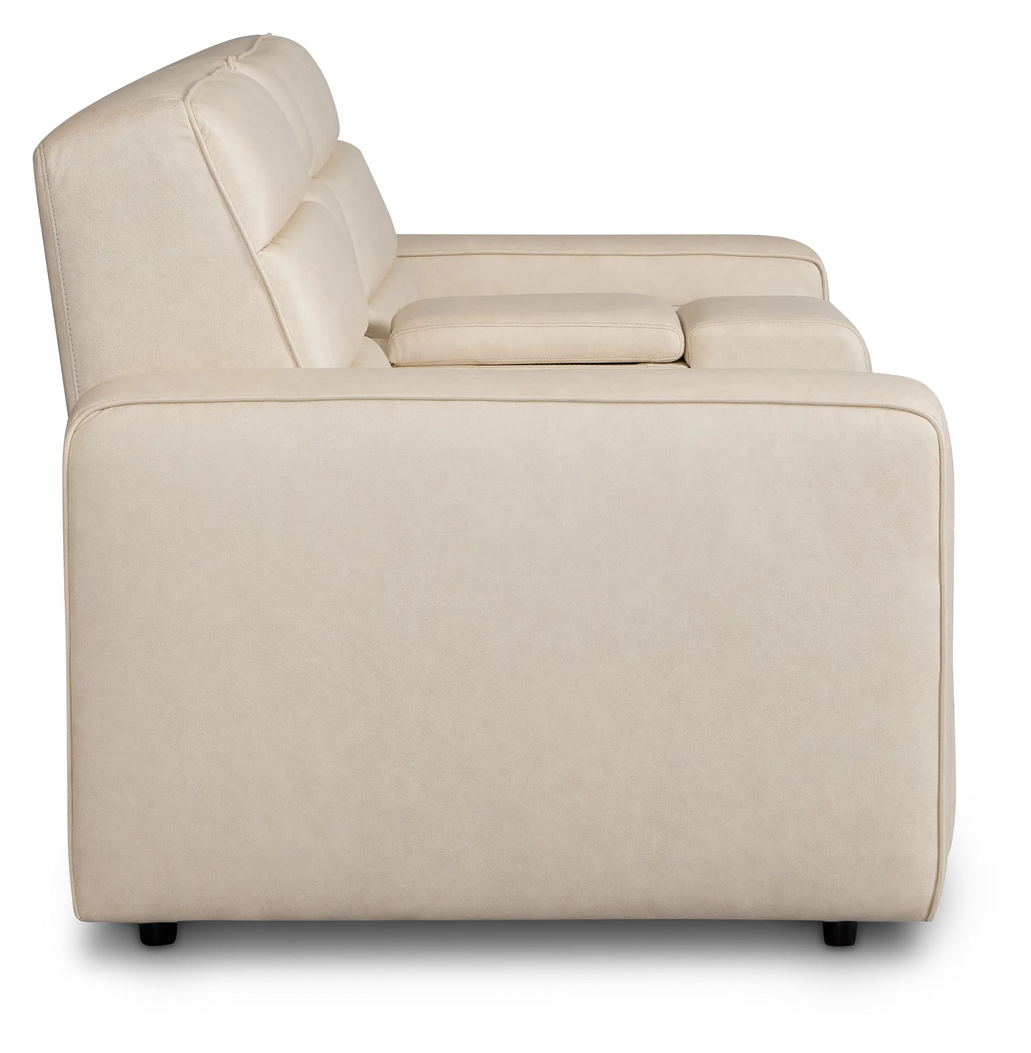 Sawyer Ivory Micro Power Reclining Console Loveseat