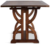 Joplin Dark Tone Extension High Dining Table