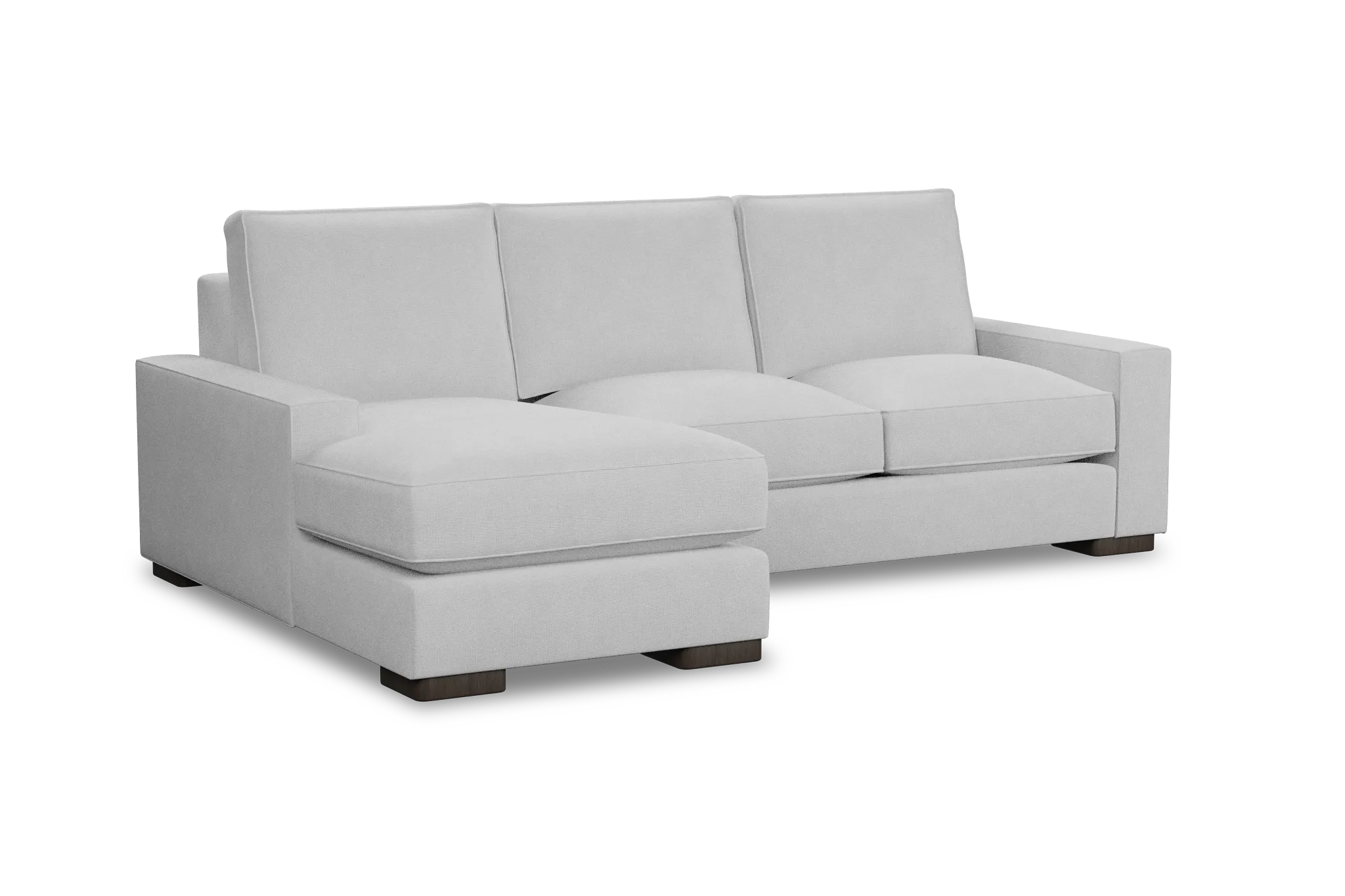 Edgewater Suave White Left Chaise Sectional