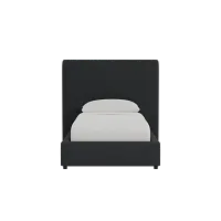 Grayton Elite Black 54" Upholstered Platform Bed