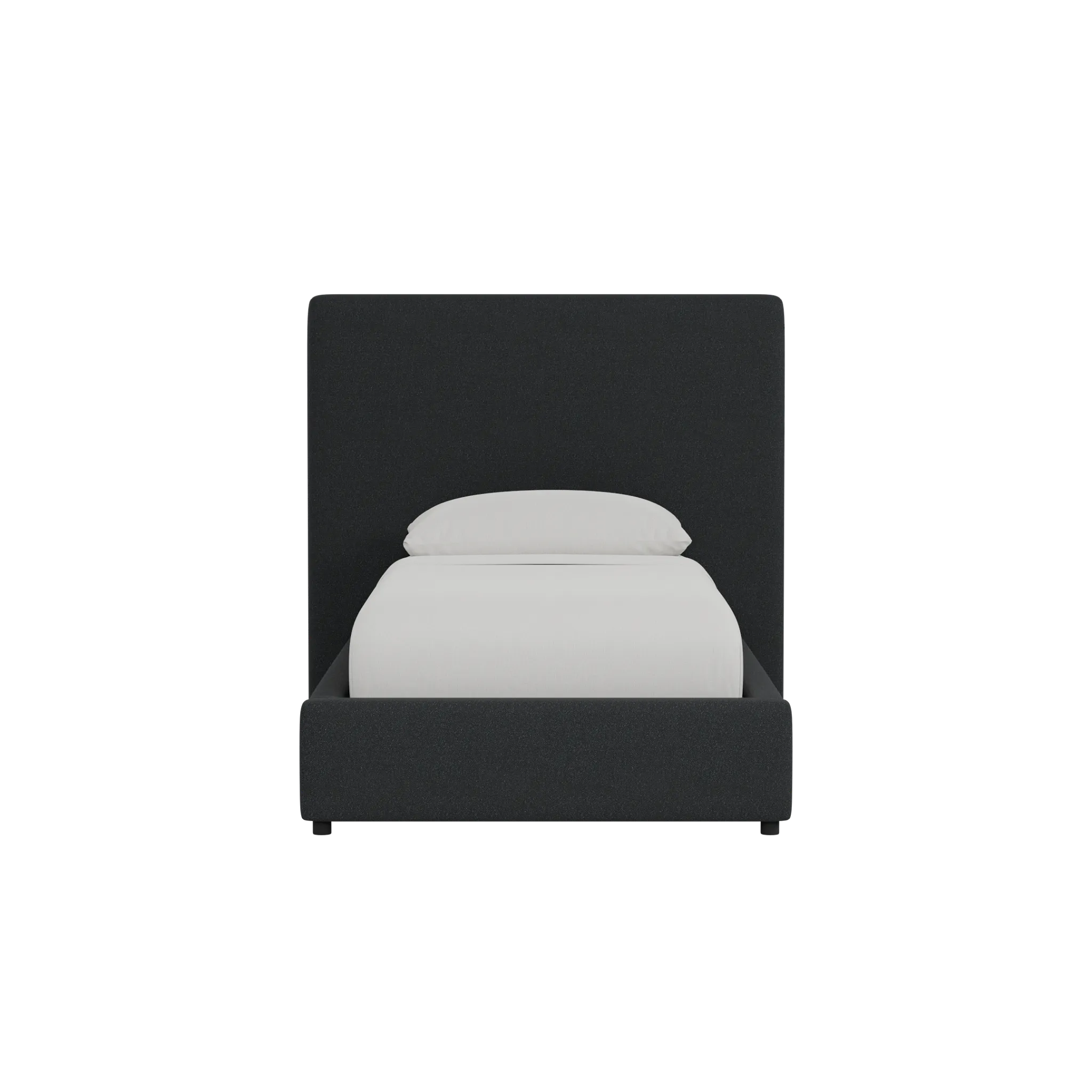 Grayton Elite Black 54" Upholstered Platform Bed